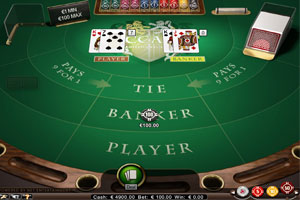 Baccarat Netent Kuvakaappaus