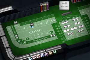 Playtech's Craps Screenshot