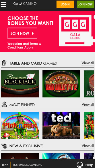 gala casino mobile app